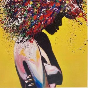 Graffiti Style Canvas Wall Art w/o Frame